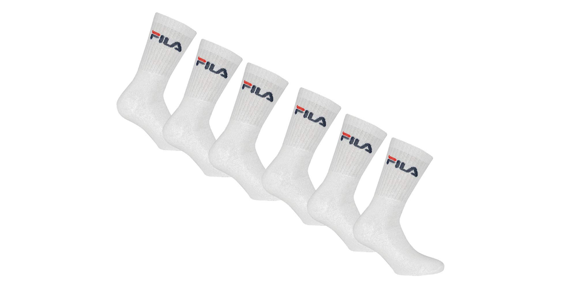 FILA F9505/6 Unisex Socks, unisex_adult, slipper socks, F9505/6, White, 35-38