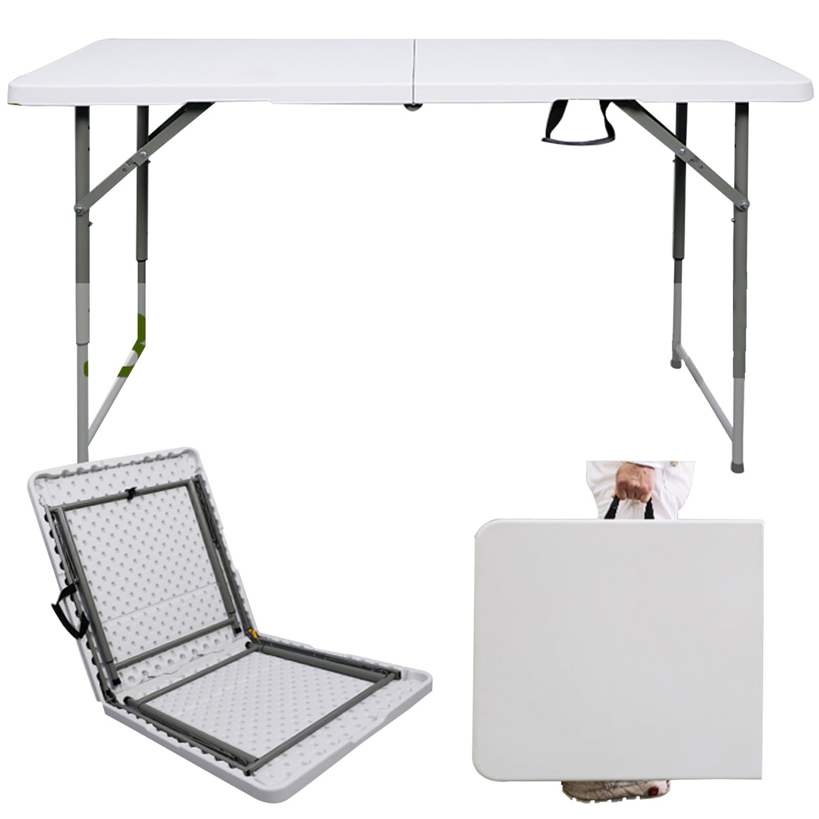 Table pliante portable 1m36 pour optimiser l'espace sur un petit balcon
