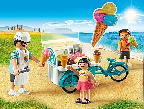 PLAYMOBIL Family Fun 9426 Fahrrad mit Eiswagen, ab 4 Jahren – Ansicht 2