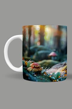 3 Boyutlu Renkler Temal  Kupa, 330 ml, Beyaz, Seramik FIZELLO-MUG-216-colorful-3d FIZELLO-MUG-216-colorful-3d