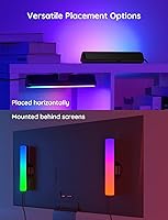 Vista 6 de Govee Smart LED Light Bars, Work with Alexa and Google Assistant, RGBICWW WiFi TV Backlights with Scene and Music Modes for Gaming, Pictures, PC