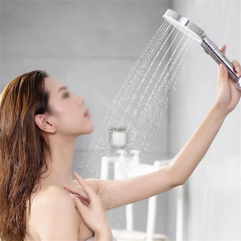 Nozzle Shower Head 3 Modes Handheld ABS Bathroom Accessories (Color : A Size A image 5