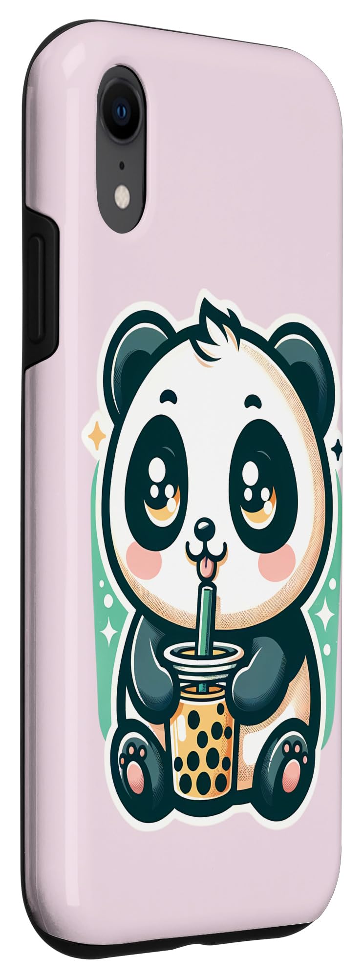 iPhone XR Panda Kawaii Boba Bubble Tea Cute Anime For Kids Case - Image 3