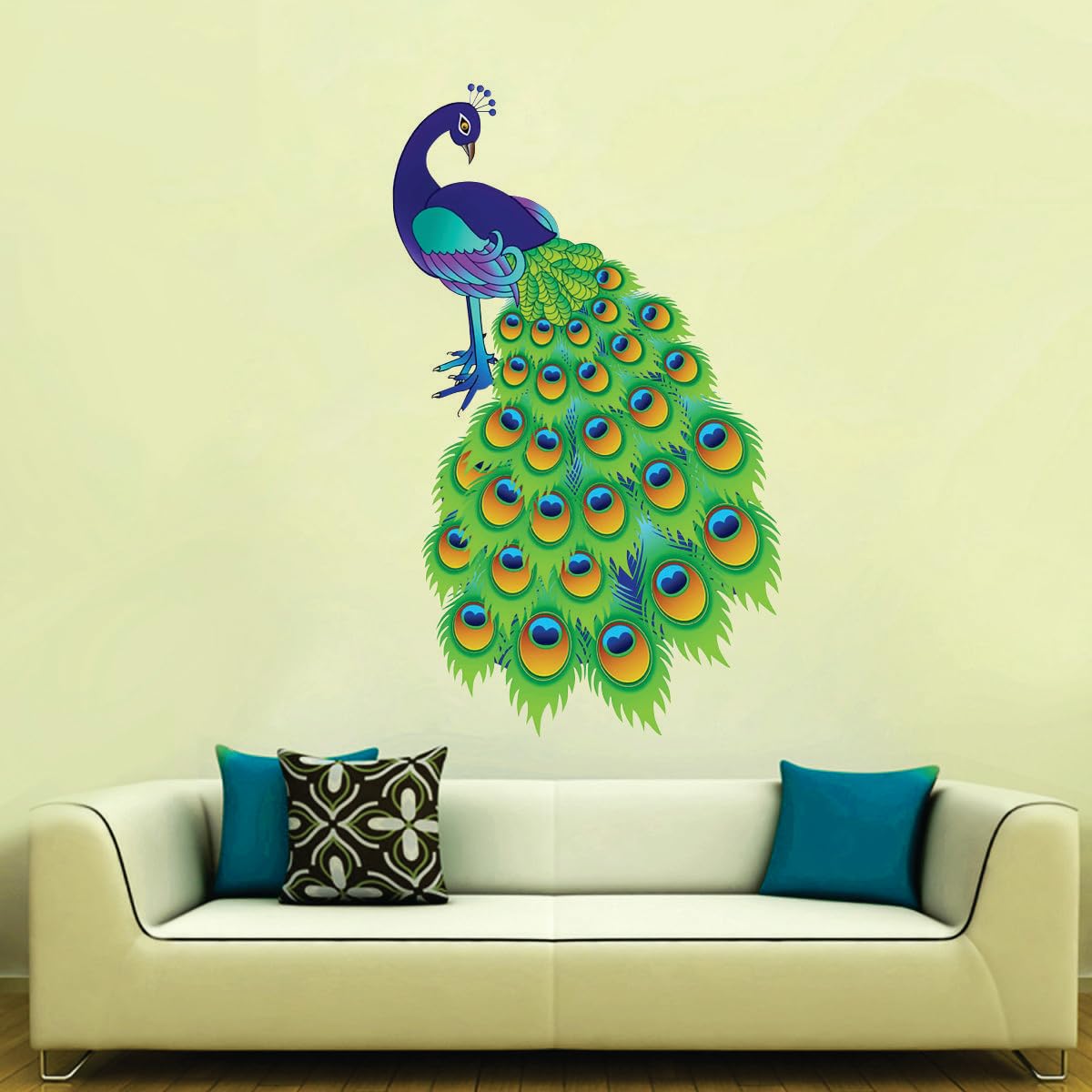 Sticker Studio Peacock PVC Vinly Wall Stickers (Multicolor, 58 Cm X 35 Cm) (B0CJ2PG78K) Amazon Price History, Amazon Price Tracker