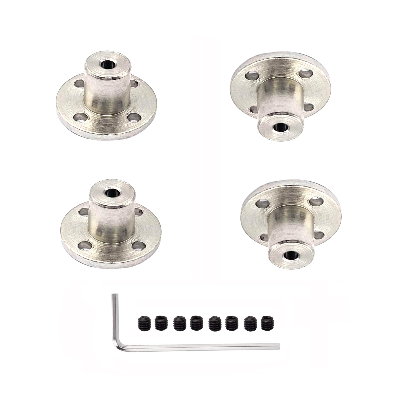 Rigid Flange Couplings - 6 Pcs for DIY Motors -12 Rigid Flange Couplings - 6 Pcs for DIY Motors -12