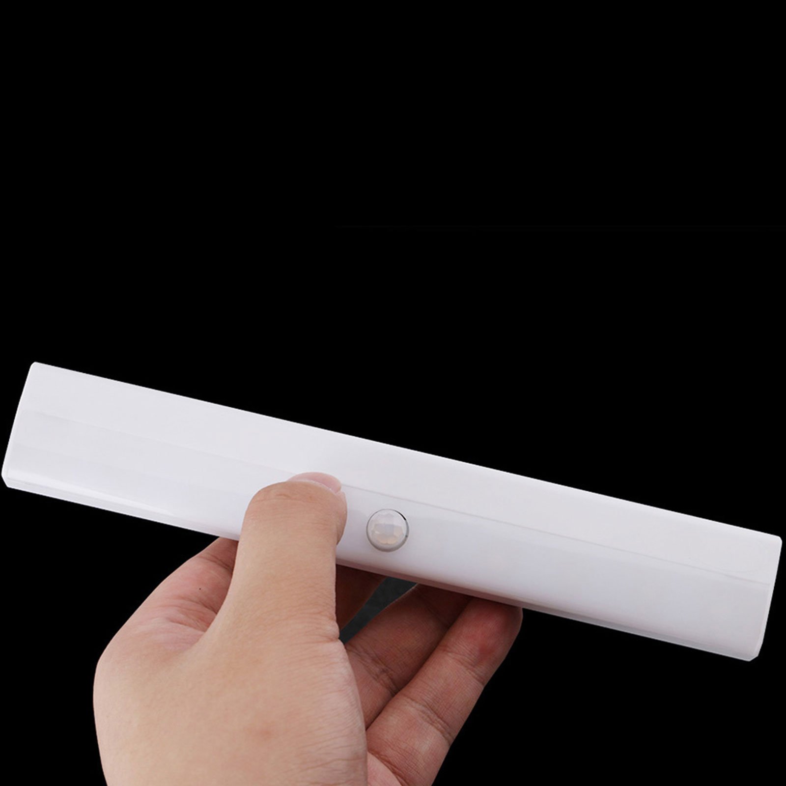 Ascension ® Closet Wireless LED Motion Sensor Light, PIR Sensor Cabinet Light, Stick-on Anywhere Portable Wireless 10 LED Light for Home Cabinet/Stairs-Step Light Bar, LED Emergency Light, LED Battery Operated Cool White Toilet Light (Set of 1)