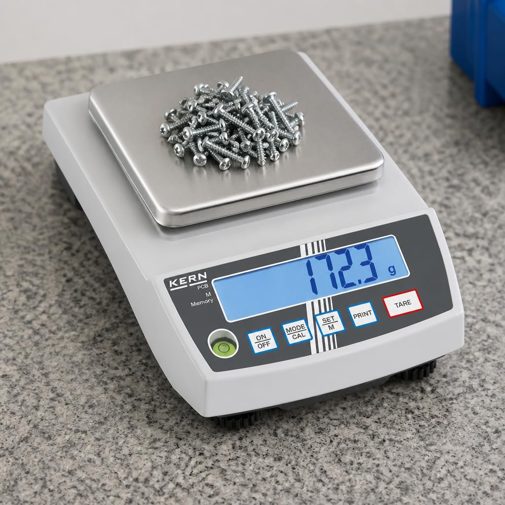 KERN PCB Balance de précision - 6000 g / 0,1 g (130 x 130 mm)