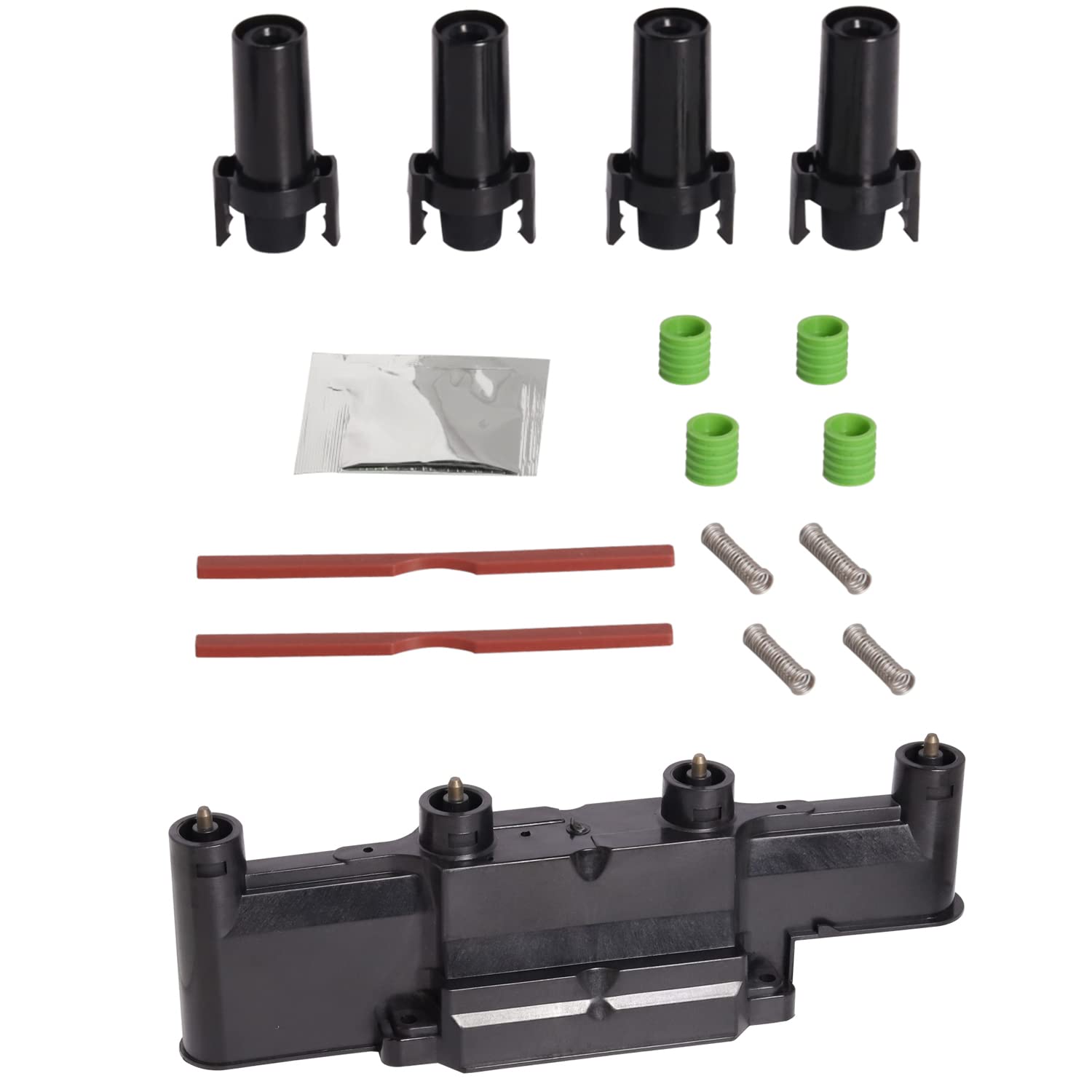 ENA Ignition Coil Plug Boot Housing Cover Set Compatible with Buick Chevrolet Oldsmobile Pontiac Skylark Beretta Cavalier Achieva Calais Cutlass Calais Grand Am Grand Prix 2.3L 2.4L 3.1L 3.8L