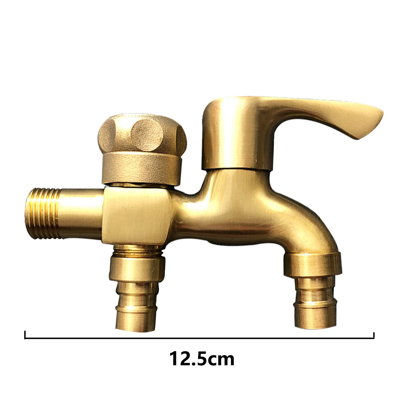 Rubinetto Angolo In Ottone Per Lavatrice - Doppio Supporto, Valvola Ceramica, Per Giardino/Cucina - Foto 10