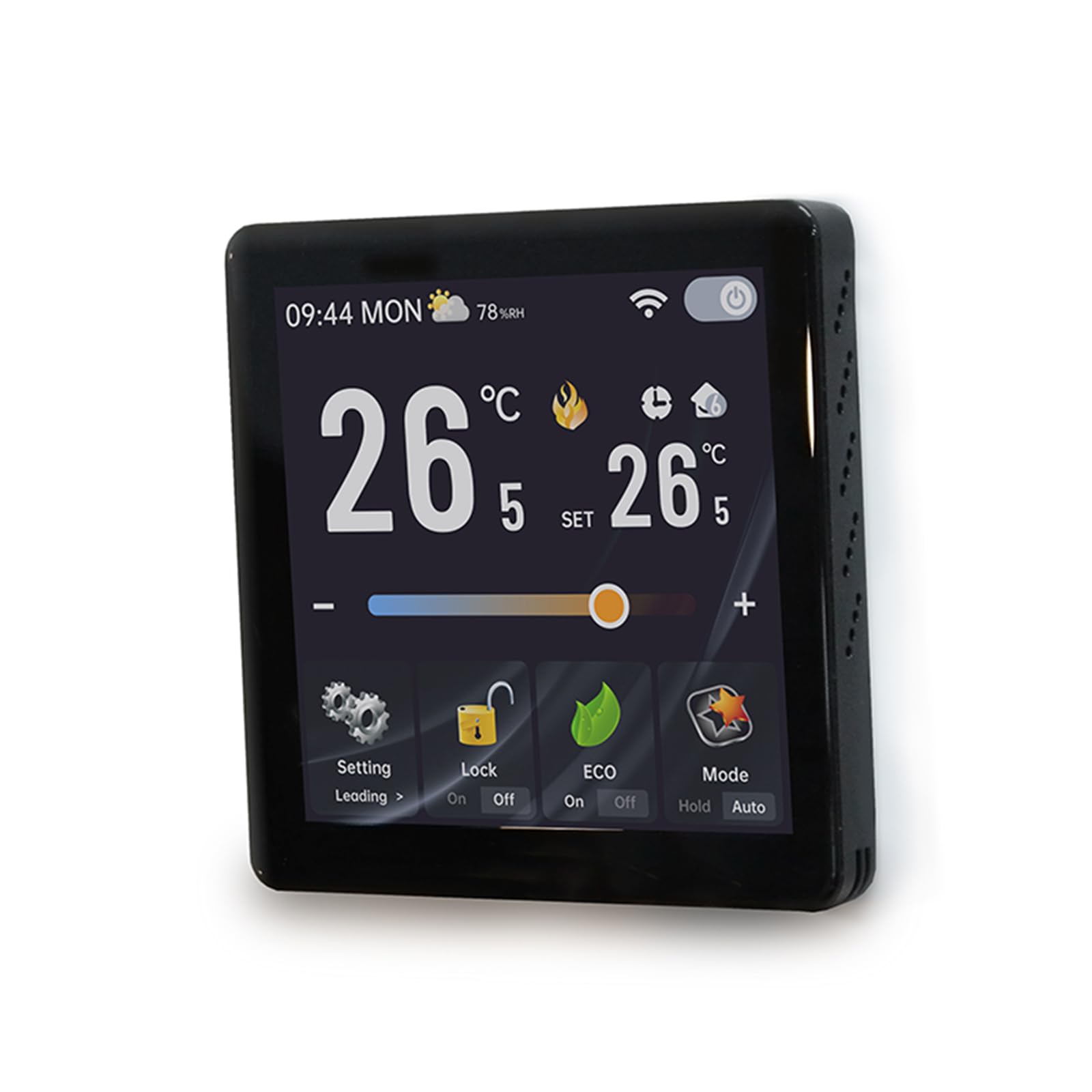Termostato inteligente con pantalla táctil HD de 4 pulgadas, pantalla IPS de vidrio templado, control de voz (Alexa/Google Home), horario programable de 7 días, ventilador y control HVAC