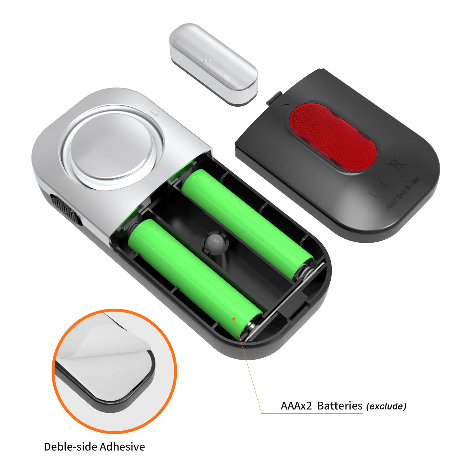 Lancoon 3 Pack Door Window Alarms Easy Installation for Home Security Personal Security Sensor Burglar Door Alarm Wireless Magnetic Entry Alert Chime for Sheds Bedroom Hotel Business 125dB Loud - Image 2