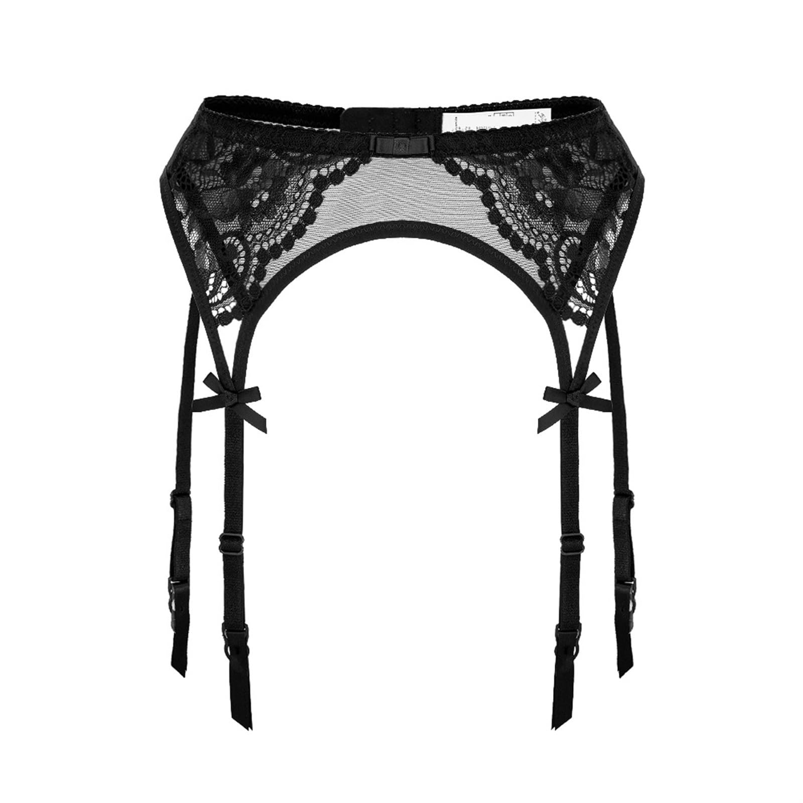 Amazon.com: GQABXKDQO Women Lace Garter Belts Sexy Mesh Suspender Belt Sets  with 4 Straps for Thigh High Stockings(Black-01,Medium) : Clothing, Shoes &  Jewelry