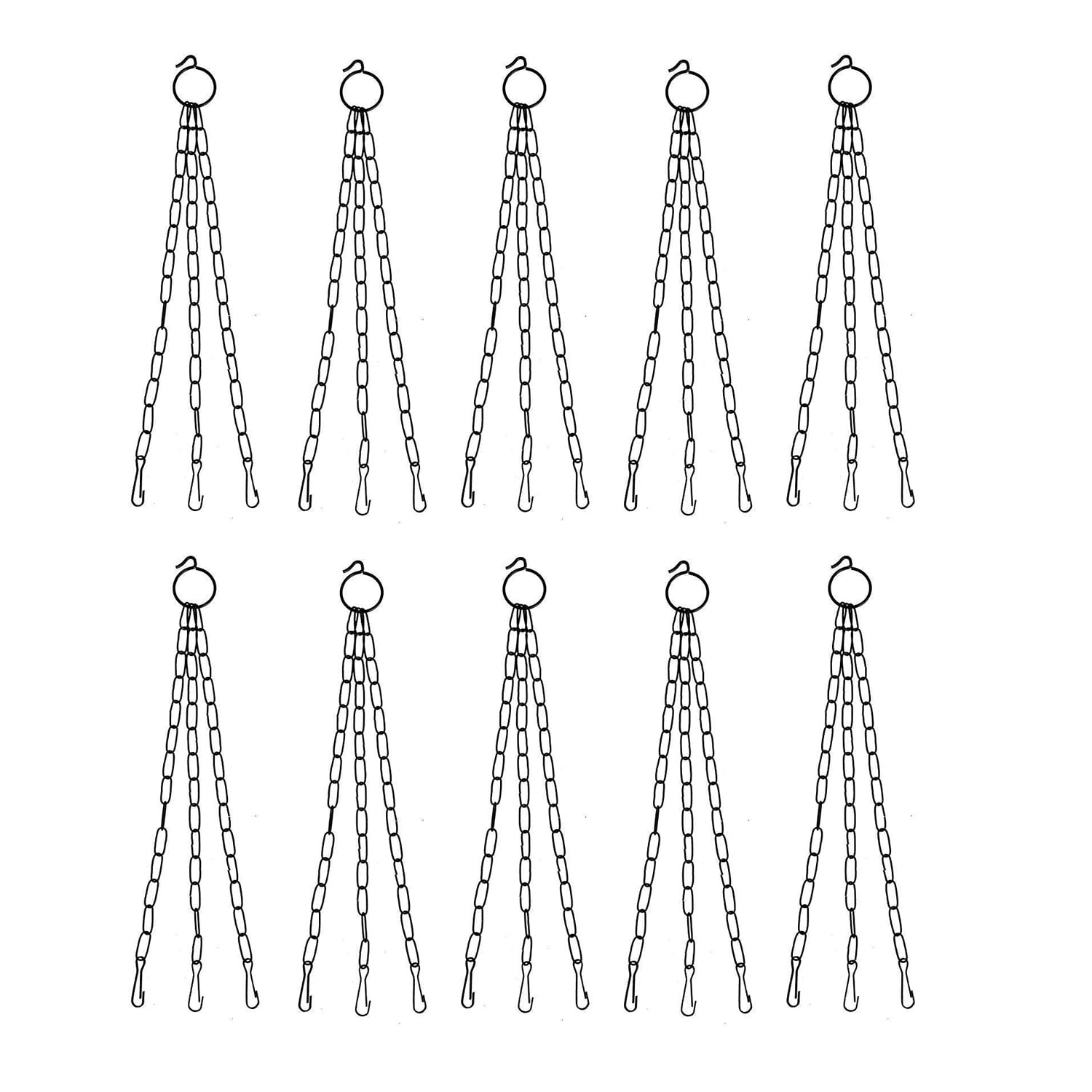 Mr. Carve Replacement Hanging Chains 15 Inches for Hanging Garden Planters | Pack of 10-image-26