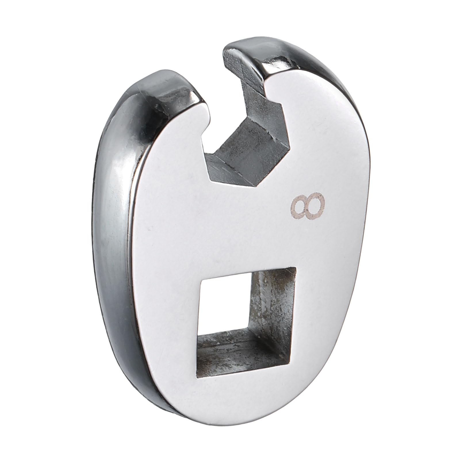 HARFINGTON Drive Crowfoot Wrench 3/8" Drive 8mm Metric Fractional Crowfoot Flare Nut Wrench 40Cr Chrome Plated Open End Crowfoot Wrench for Mechanics Automotive Repair Work