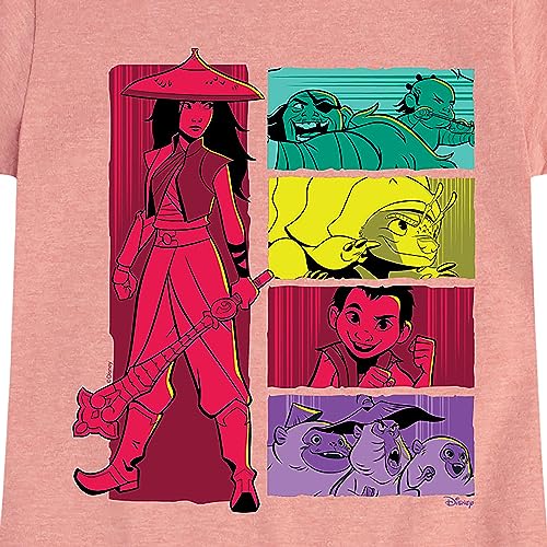 Disney - Raya and The Last Dragon - Raya and Friends - Toddler & Youth Girls Short Sleeve Graphic T-Shirt3