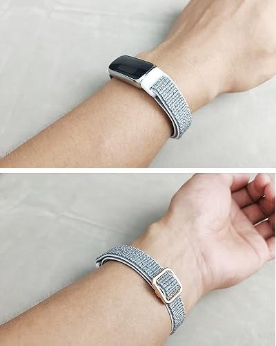Miniatura 5 de Mtozon Bandas elásticas ajustables compatibles con Fitbit Luxe, correas elásticas de repuesto para mujeres y hombres