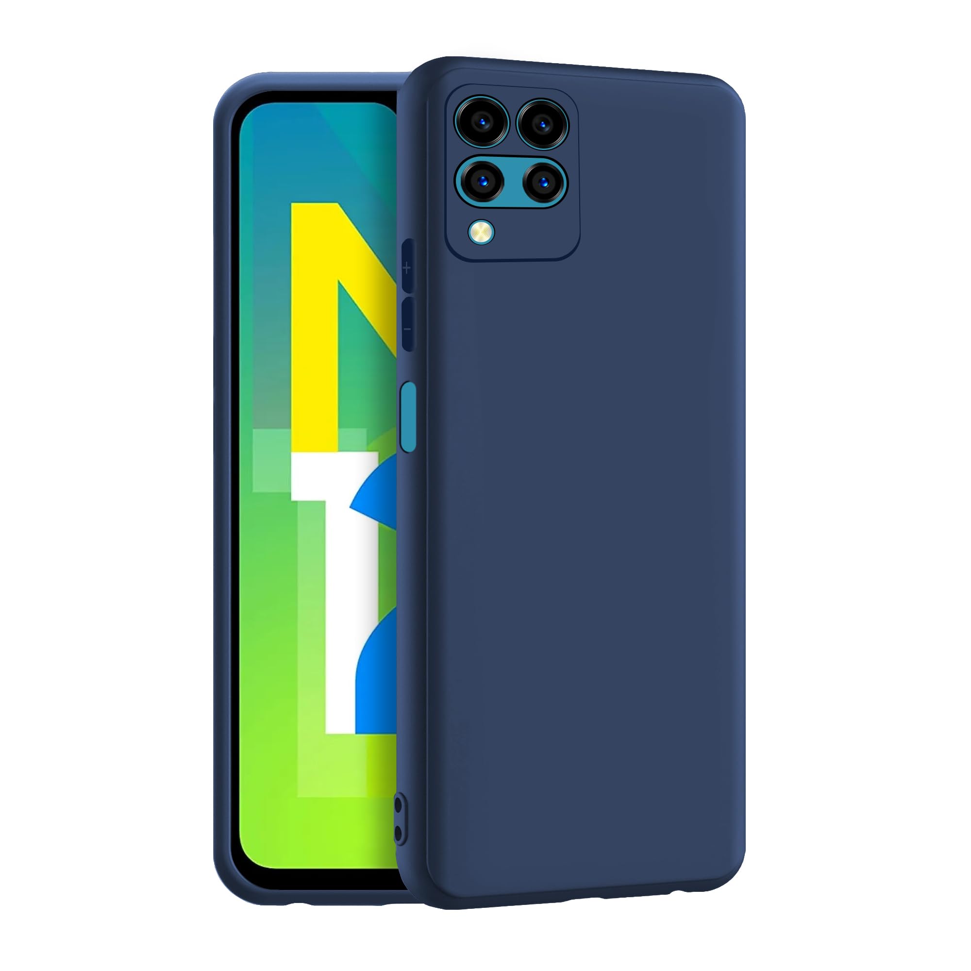 CEDO Samsung Galaxy M12 / A12 / F12 Back Cover | Camera Bump Protection & Ultra Slim | Matte Soft Silicon Shock Proof Rubberised Back Case Cover (Blue) (B08YDP876F) Amazon Price History, Amazon Price Tracker