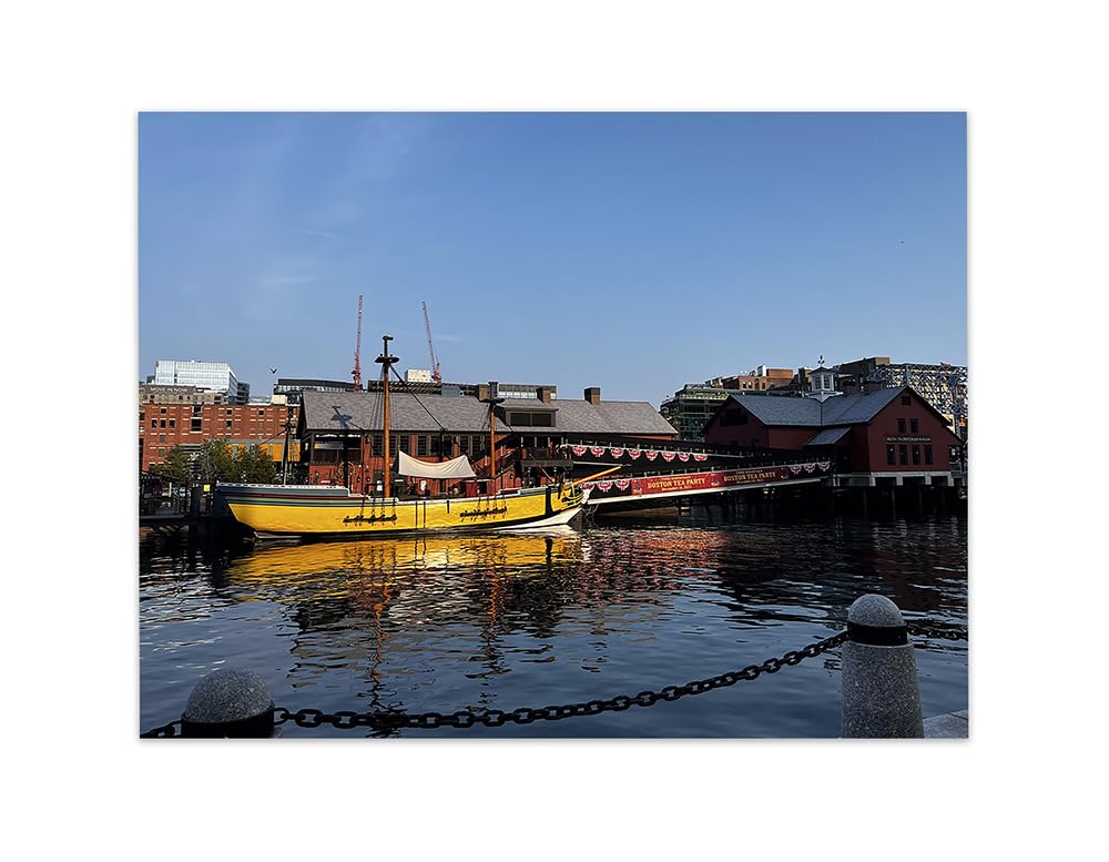 Boston Harbor Historic Ships, Unframed 11 x 14 Wall Art Print, Inspiring Wall Decor for Office, Art for Wall, Home Art Living Room, Pictures for