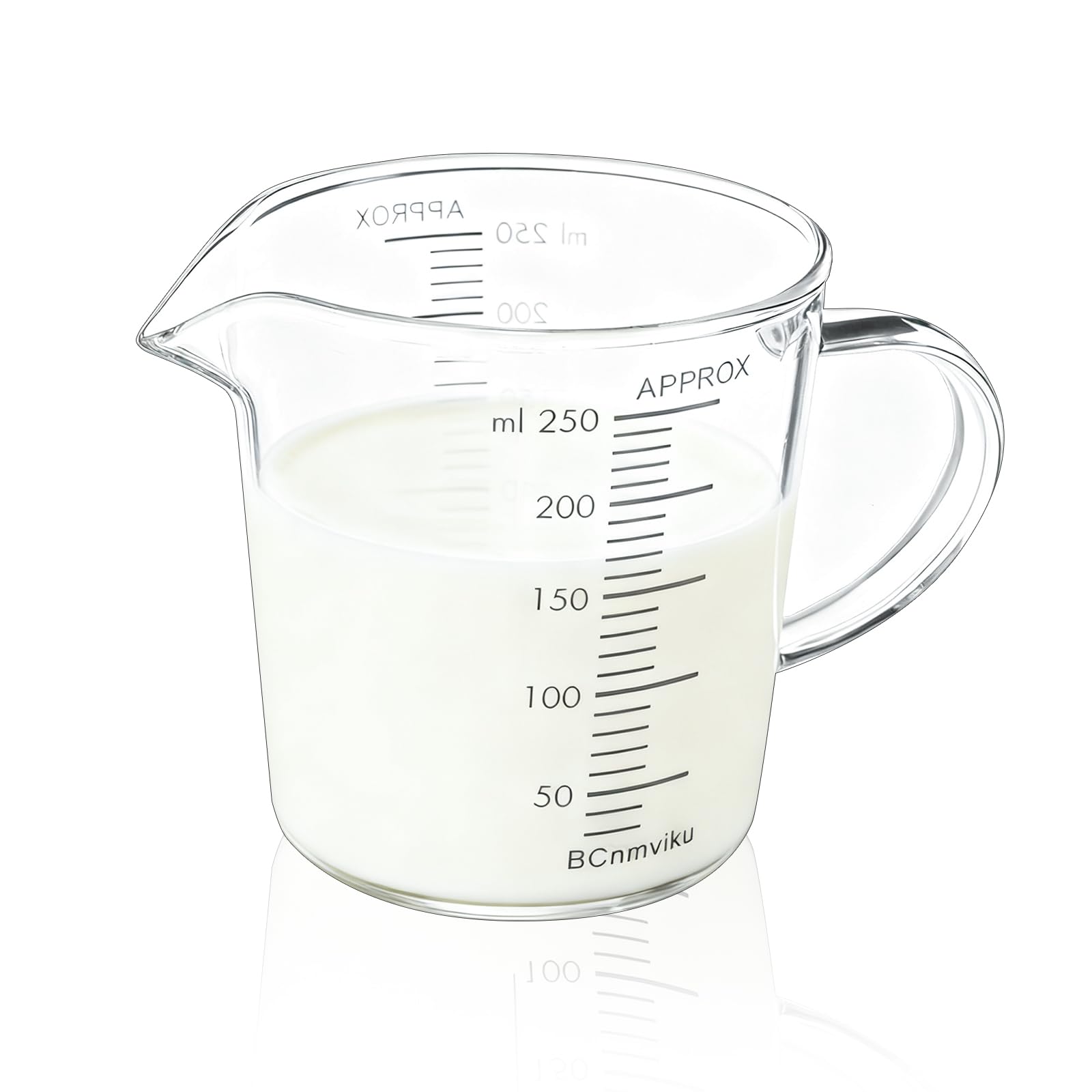 BCnmviku 250ml Small Measuring Jug,Anti-Drip Spout Measure Cup for Baking