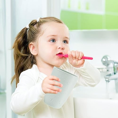 Miniatura 5 de Juego de 4 vasos irrompibles y reutilizables, vasos de agua de paja de trigo multicolor, juego de vasos para baño, para adultos, niños, apto para