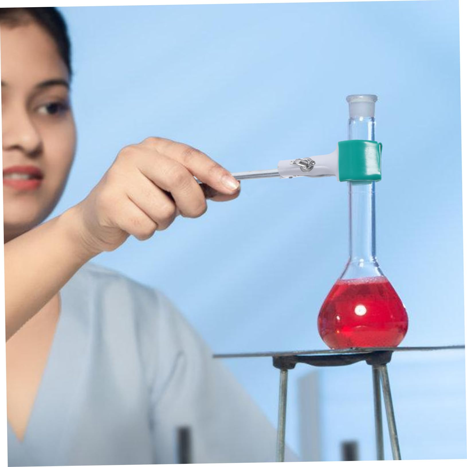 CIYODO Laboratory Flask Clamp Clamp Chemistry Triangle Flask Clips Beaker Clamps Lab Flask Clip Safety for Boys and Girls