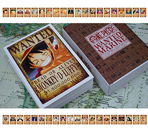 One Piece Pirates Wanted Postcards