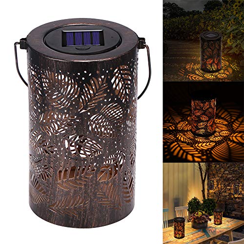 Preisvergleich Produktbild Winbang Garten-hängende Lampe, Solarlaternen beleuchtet wasserdichte dekorative hängende Laternen-Garten-Licht-Baum-Laterne IP44 im Freien (A)