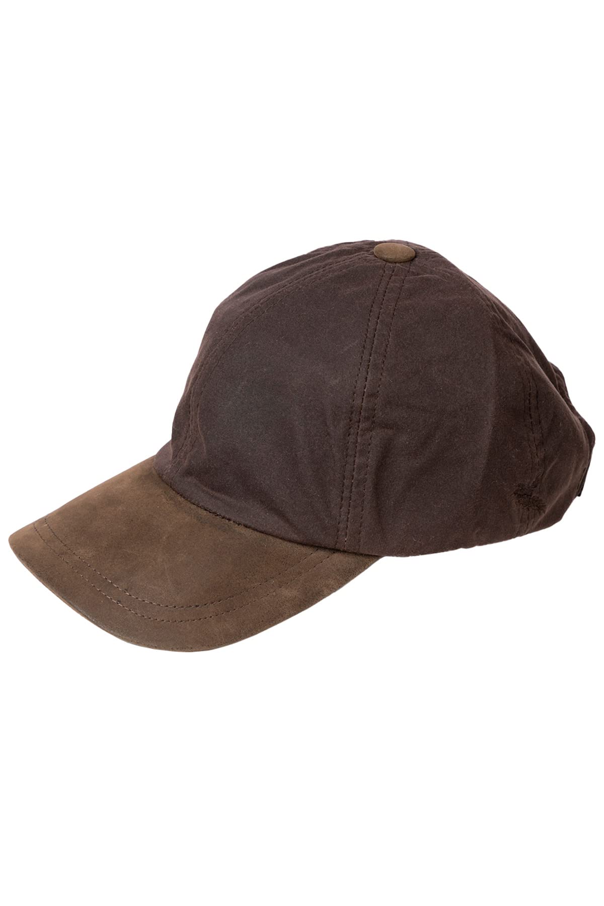 Rydale Mens Wax Baseball Cap with Nubuck Peak Country Waxed Caps for Men Hats One Size 3 Colours (Brown)
