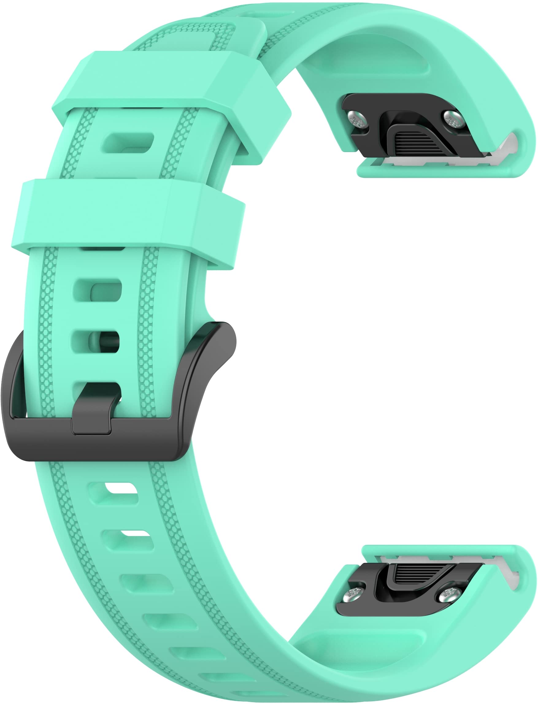 Chainfo Silicone Rubber Watch Strap with Buckle compatible with Garmin Fenix 5S / Fenix 6S / Fenix 7S / Instinct 2S / Fenix 6S Pro Band - Image 4