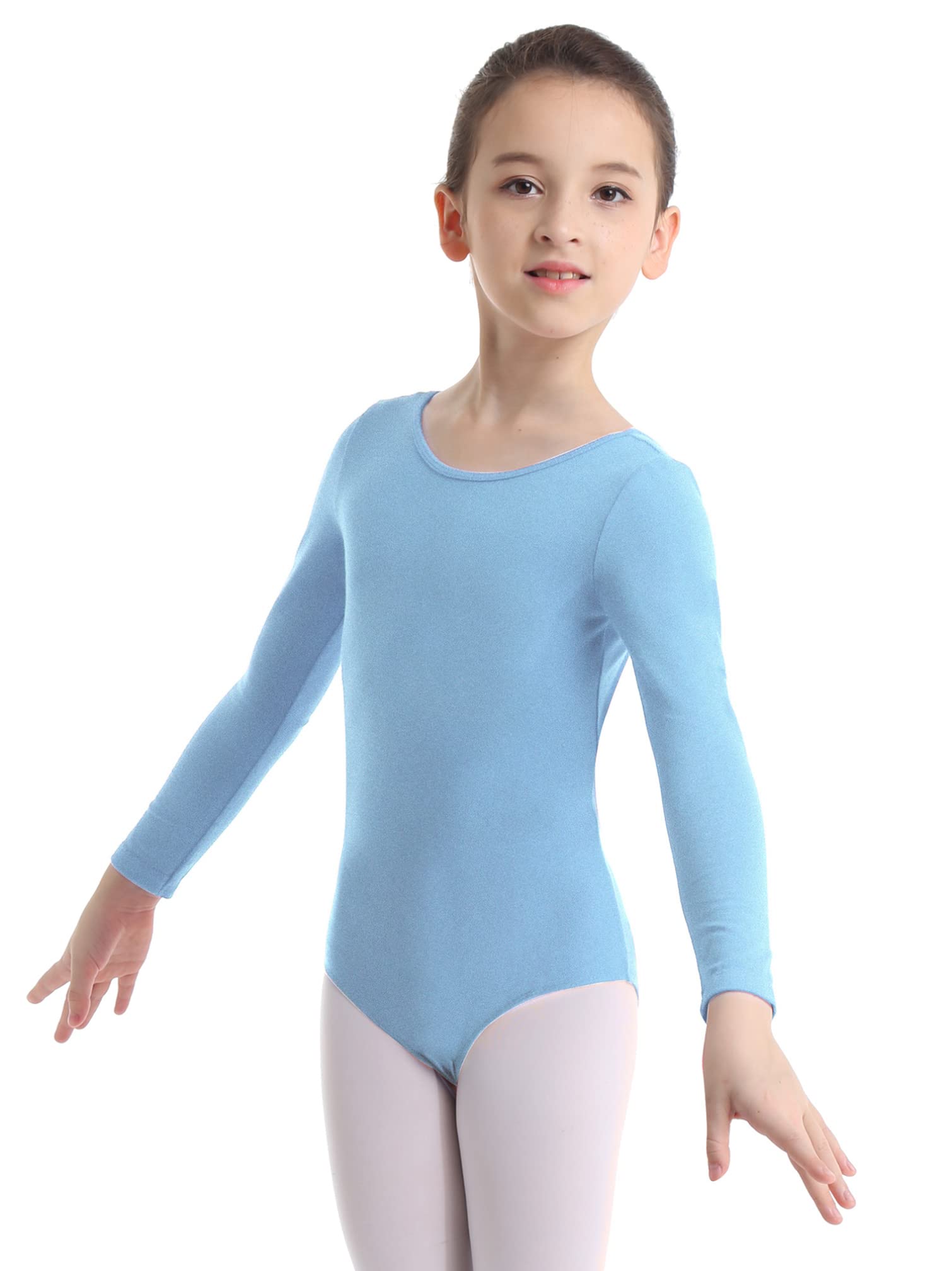 YiZYiF Maillot de Danza Ballet Niñas Maillot Clásico Danza Ballet Leotardo Gimnasia Rítmica Body Algodón Suave Manga Larga Ropa Práctica Clases Invierno Primavera — view 12