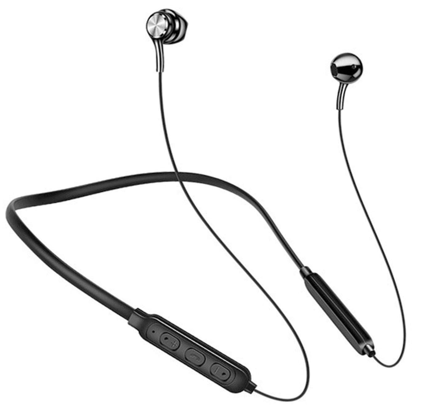 SooPii Neckband Bluetooth Headset with HD Sound Best Neckband Headphones - sweatproof Sports Earphone, 6 Hour Playtime, Earphone with mic, Magnetic Earbud, Black. (B083R8JDS1) Amazon Price History, Amazon Price Tracker