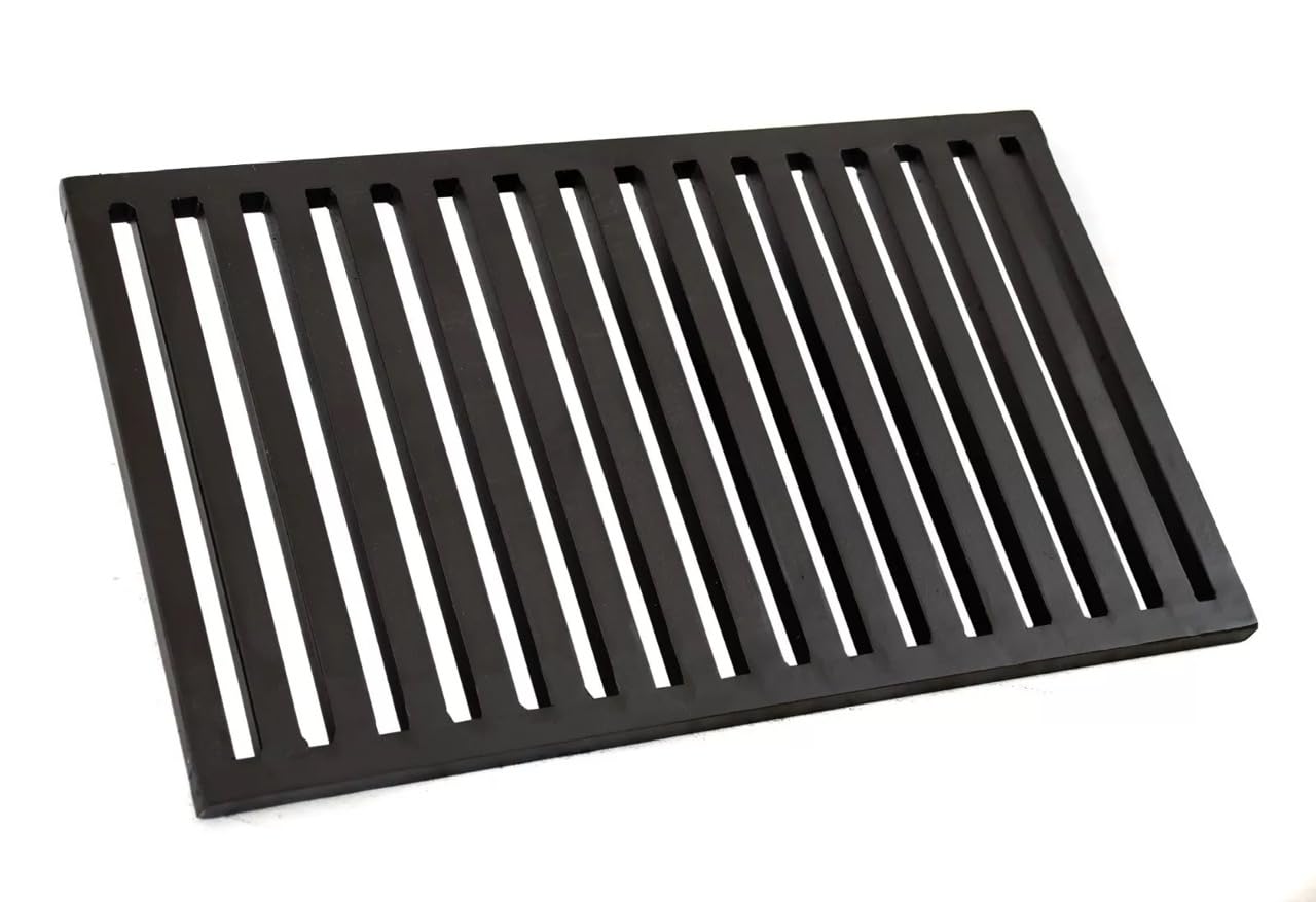 Ofenrost Eckrost für Kamin 37x26cm | 26x37cm Kaminrost Stahlgitterrost Ascherost Kaminrost Feuerrost Rost Ascherost Backofenrost Robuster Schwerlastrost Tafelrost | 260x370 mm | 370x260mm | Dicke 12mm