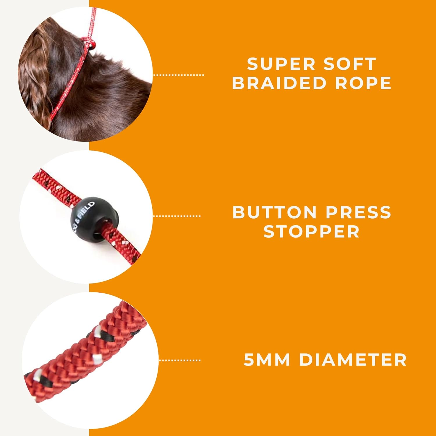 Dog & Field Trial Pro Slip Lead, Red