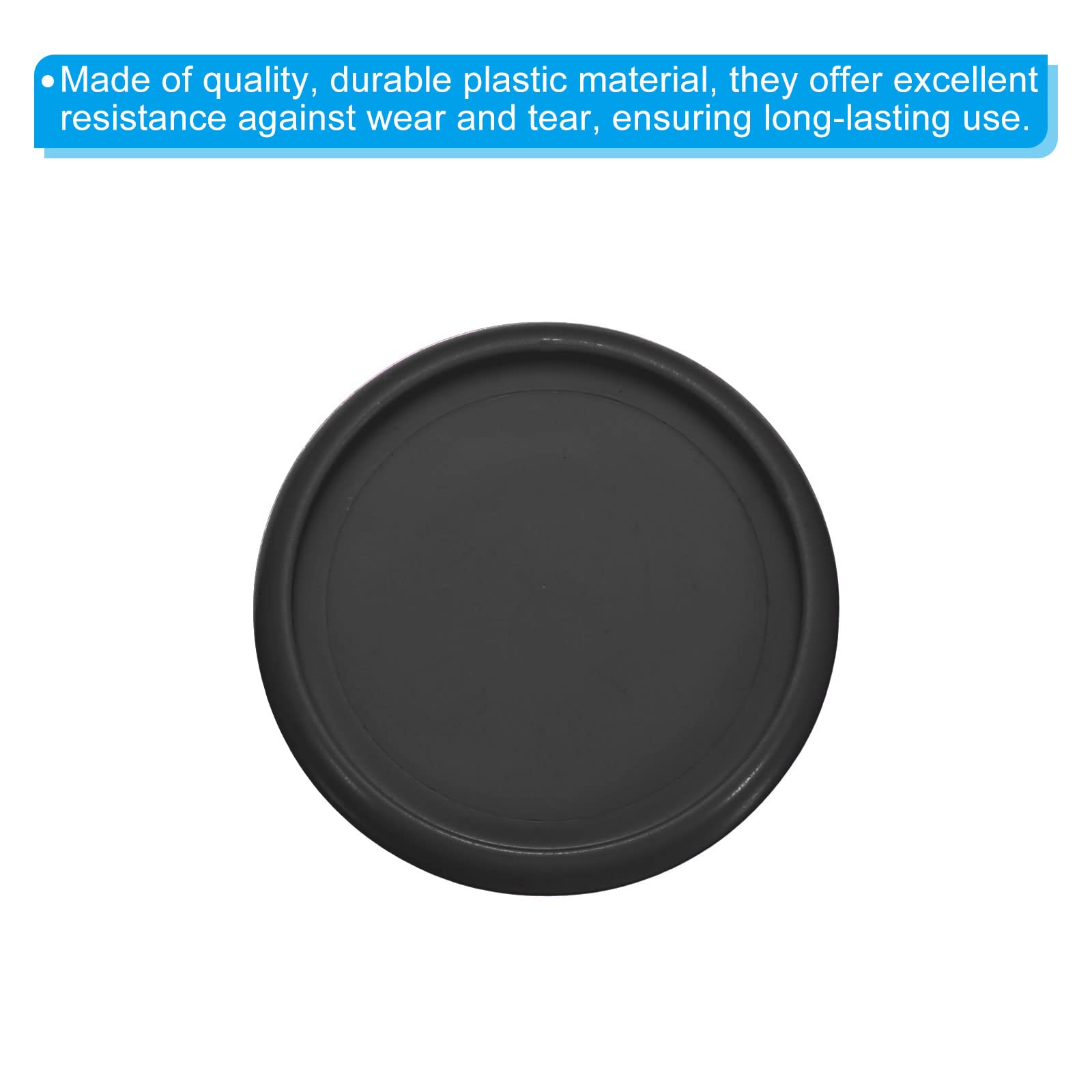 PATIKIL 28mm Plastic Book Binding Discs, 33 Pack Discbound Expansion Discs Round Binder Rings for DIY Notebook Planner Black - Image 4
