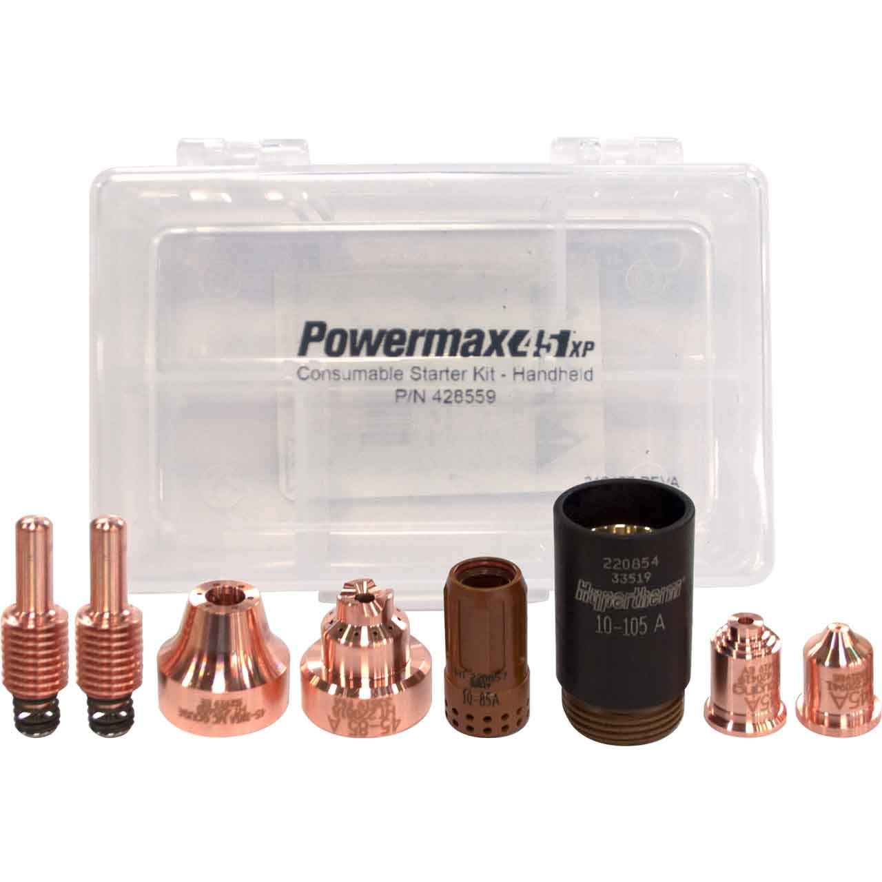 Hypertherm 428559 Consumable Starter Kit Powermax45 XP, Handheld