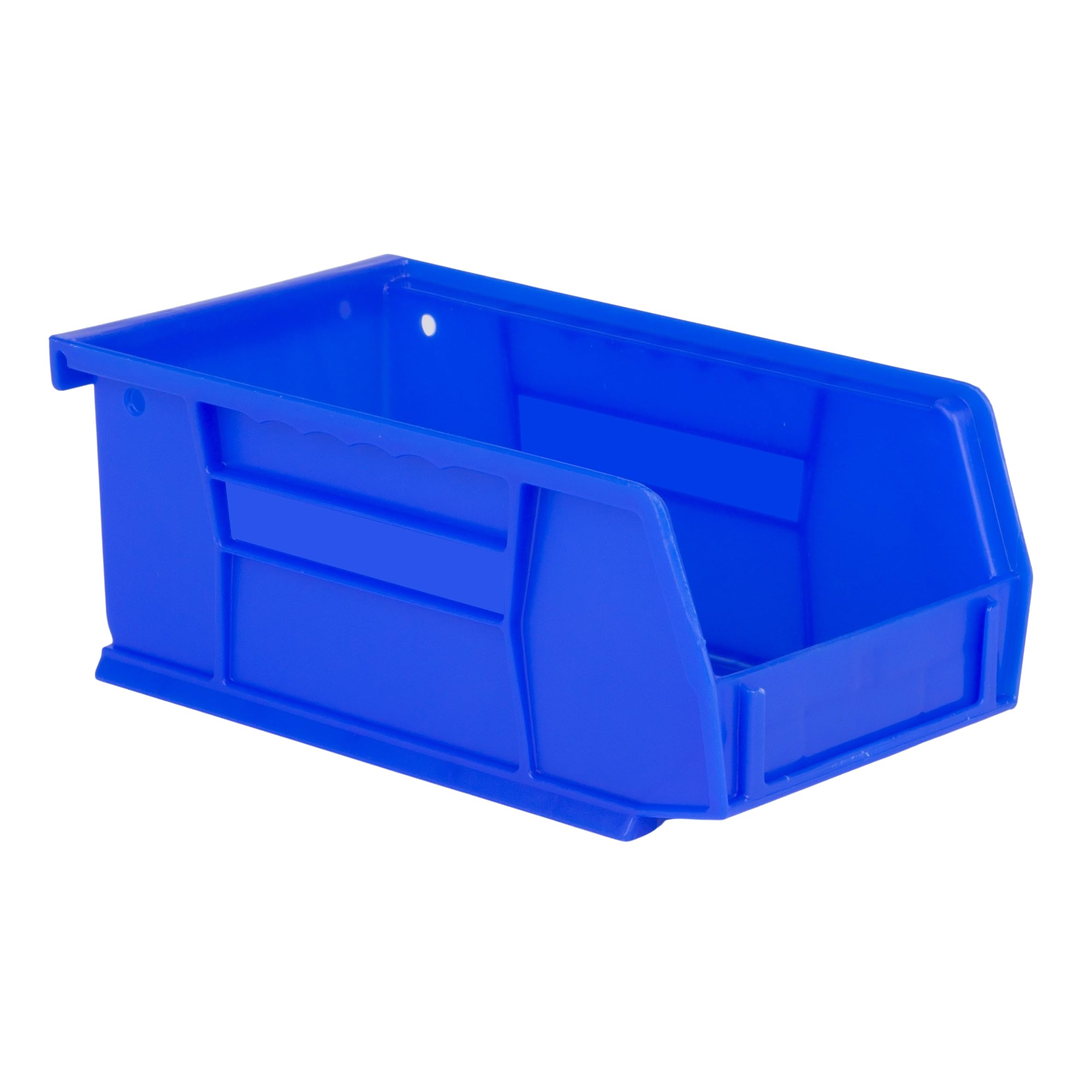 Hudson Exchange 7-1/2" x 4" x 3" Plastic Stackable Storage Bin and Hanging Container (Blue Plastic)