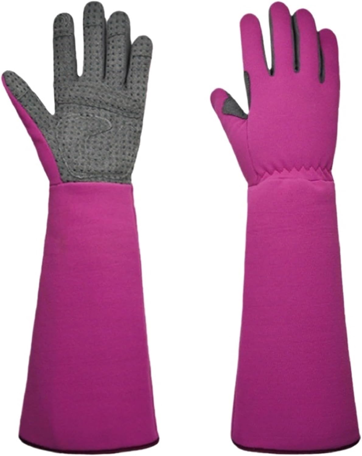 Long Gardening Gloves, Thorn Guard Rose Pruning Work Anti Slip Touch Screen Garden