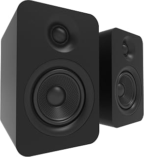 Kanto YU Passive 4" Passive Bookshelf Speakers with 1" Silk Dome Tweeter | External Amplifier Required to Operate | Pair | Matte Black
