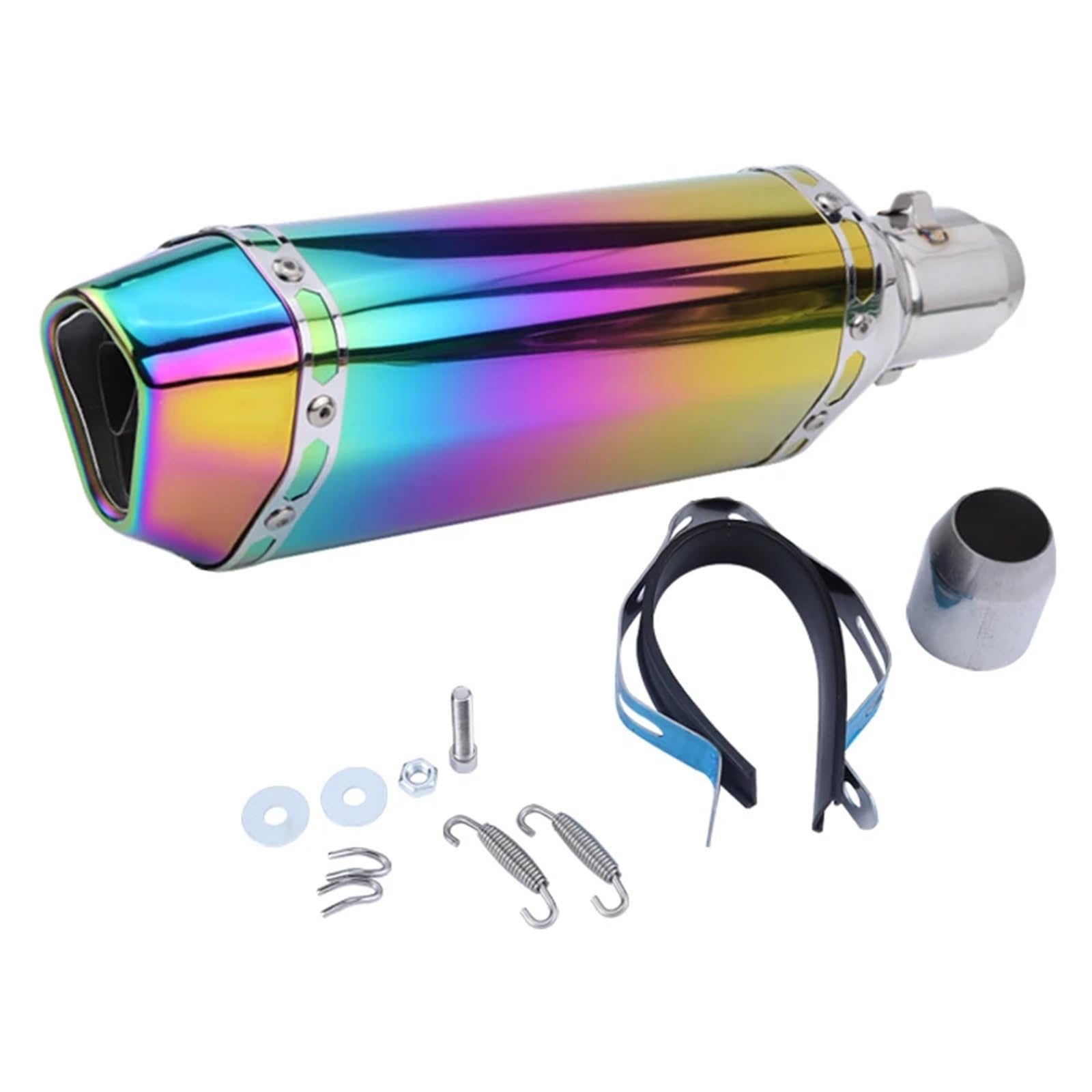 Tłumik końcowy Rura wydechowa motocykla z włókna węglowego 250cc 350cc 600cc Rura do Nmax Tmax 530 układ wydechowy samochodowy(H370mm)