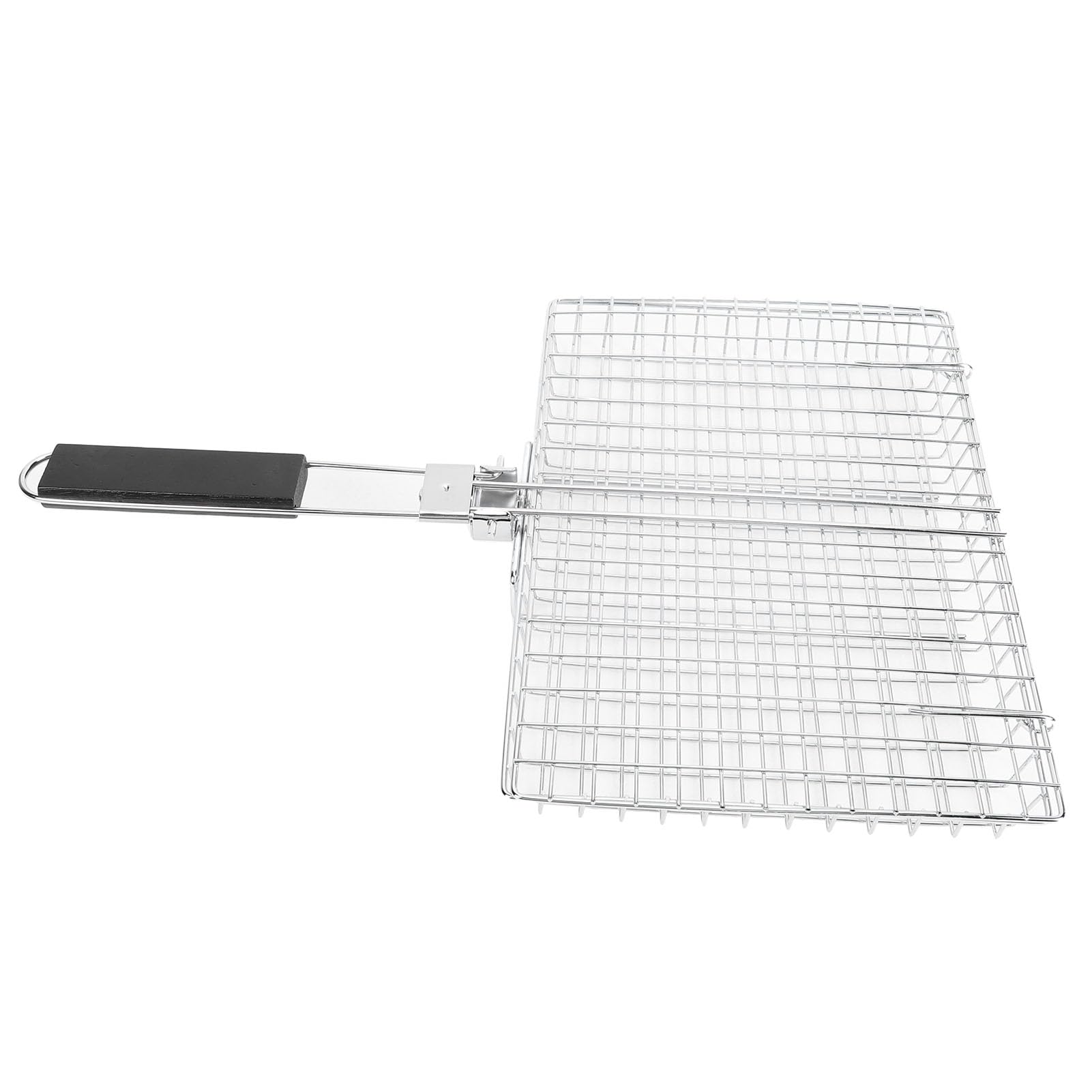 Wakects Cestello per Griglia, Griglia da Antiruggine in Acciaio Al Carbonio, Grande Accessorio per Barbecue da 12,6x8,9 Pollici per Pesce, Verdure e Carne (A)