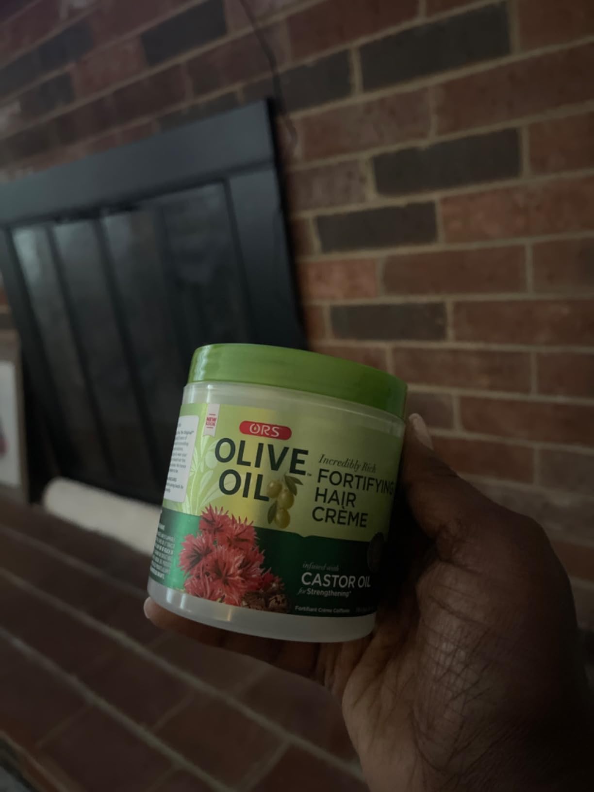 ORS Olive Oil Fortifying Cream Hair Dress Infused with Castor Oil for Strengthening 6 Ounce