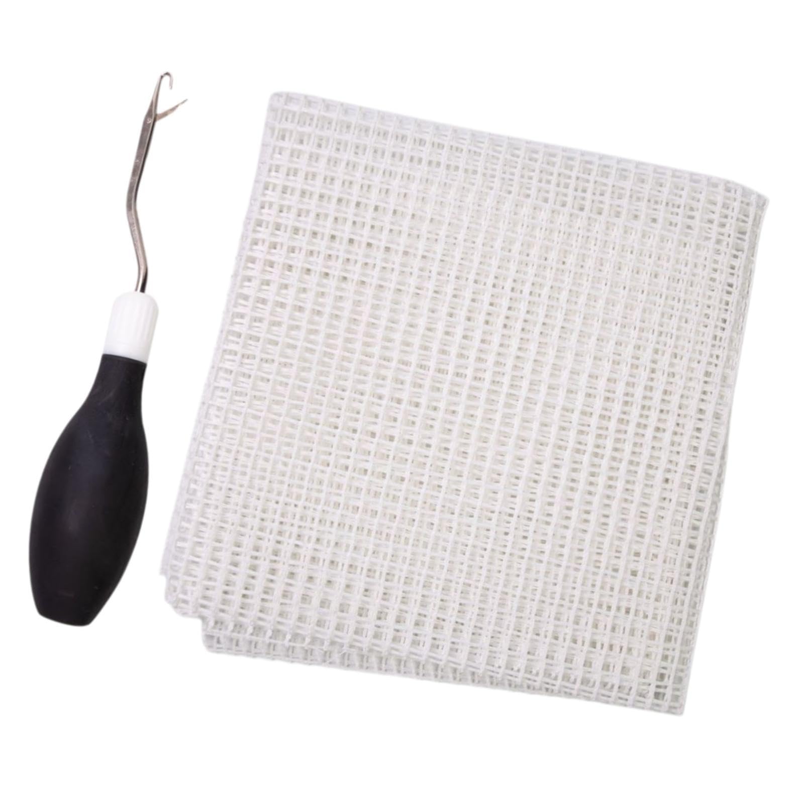 Merishopp Latch Hook Tool Set Mesh Canvas Carpet Hook for Carpet Art Crafts Rug Making Black Crafts | Needlecrafts & Yarn | Rug Making | Latch Hooking | Latch Hooking Kits-image-25