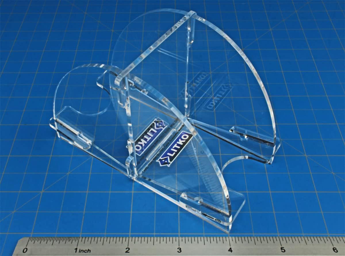 LITKO Mini Card Deck Holder | Clear | Draw & Discard Pile | Holds 75-100 Cards | US Small & EU Mini Sized Cards