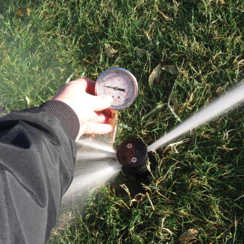 Underhill Tester For Sprinkler Head, 160 Psi For Female Nozzles, Water Pressure Gauge And Adapter, With Dial Indicator, Outdoor Garden, Irrigation System, Headchecker, A-Shg-160K #TOP1