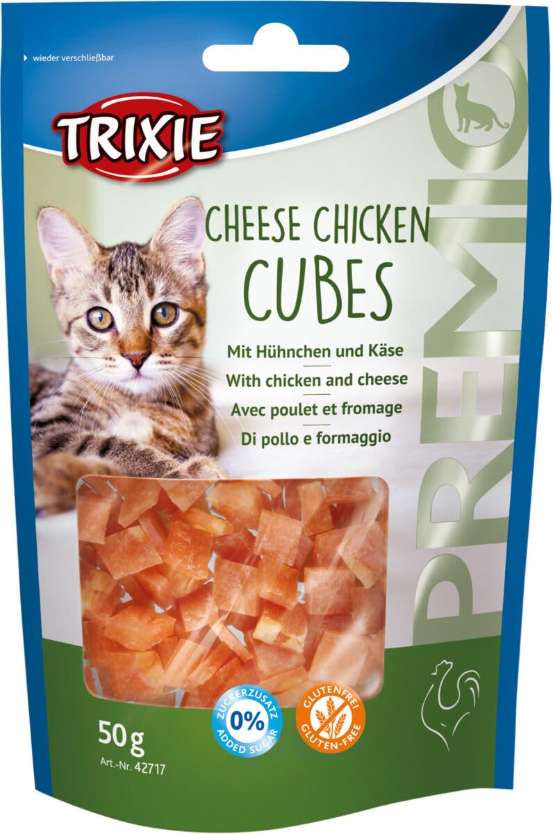 Combo of Trixie Premio Cheese Chicken Cubes, 50 G and Kittos Duck Fillet Bites Treats for Cats, Rich in Protein with Low Fat, Pack of 3 (B0D154VCN6) Amazon Price History, Amazon Price Tracker