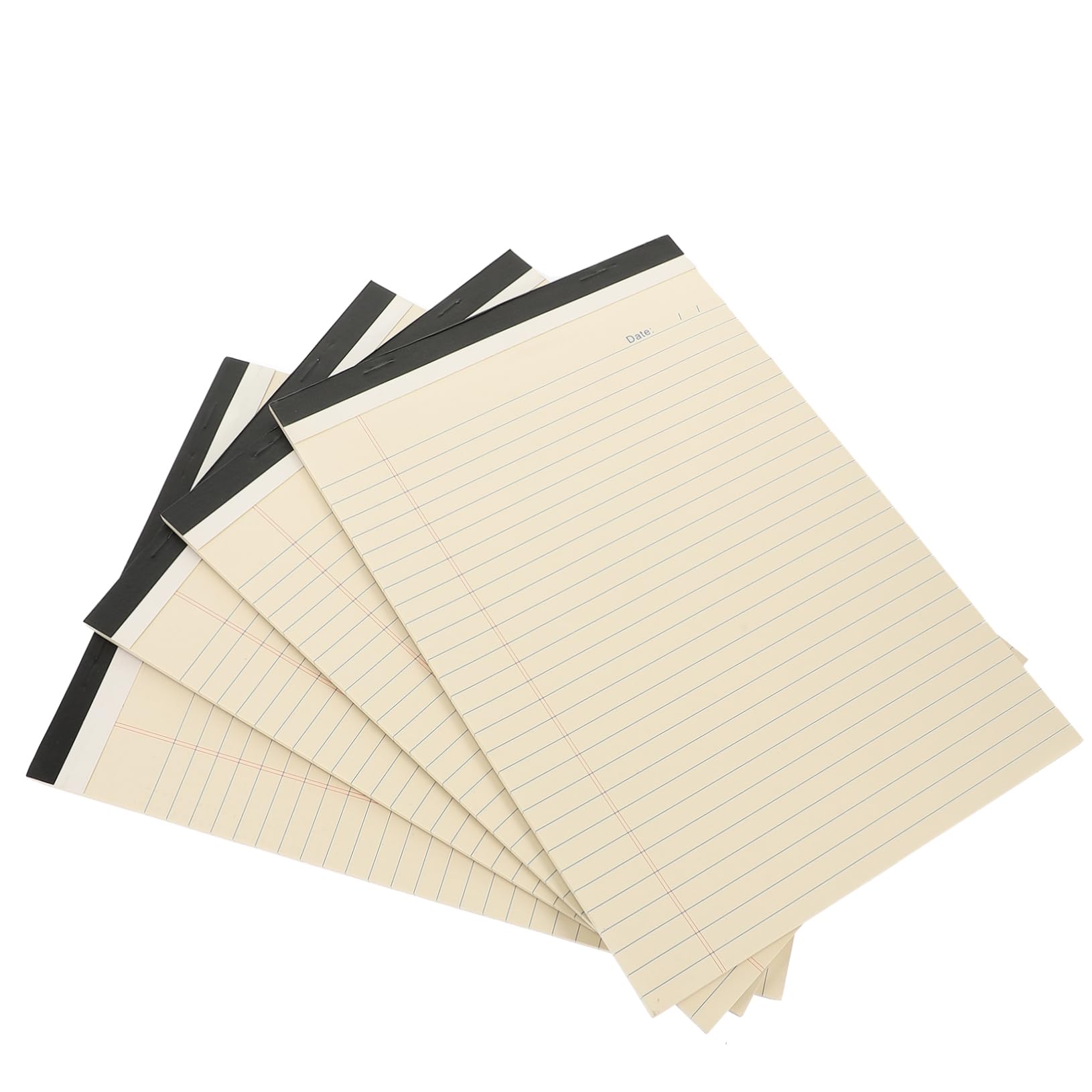 A4-abreißnotizblock 4 Stück-packung aus Papier mit Linierten Seiten | Beige, Undatiert mit Dickem Blatt, für Schreibtischplanung und Terminübersicht