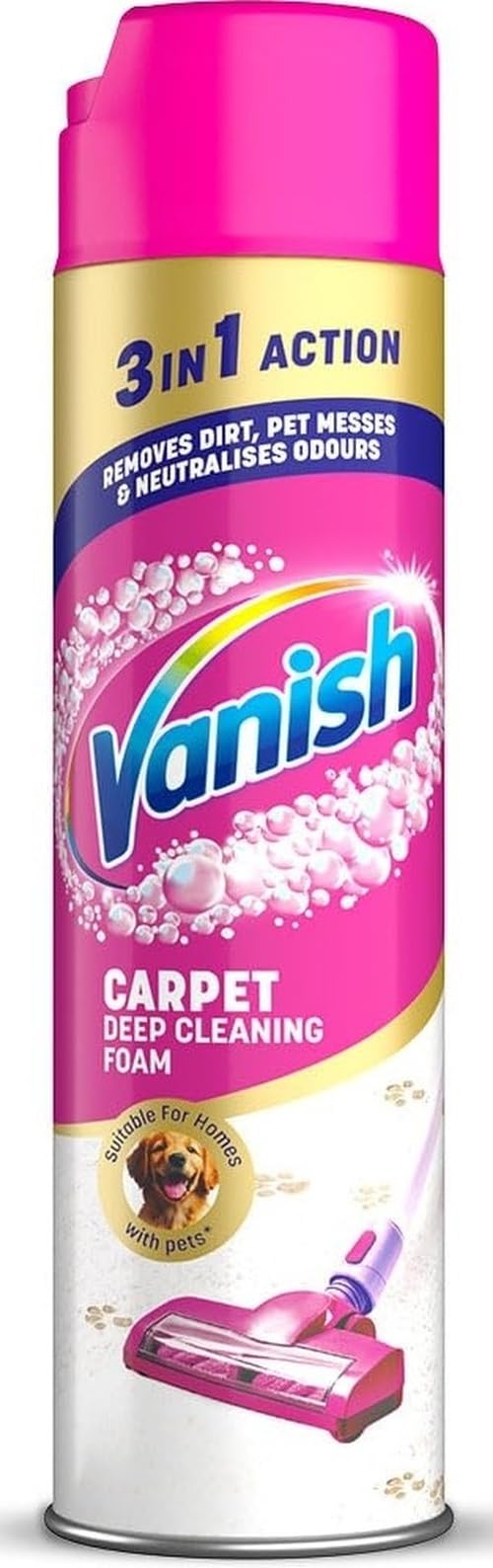 Vanish Carpet Deep Cleaning Foam, 600ml