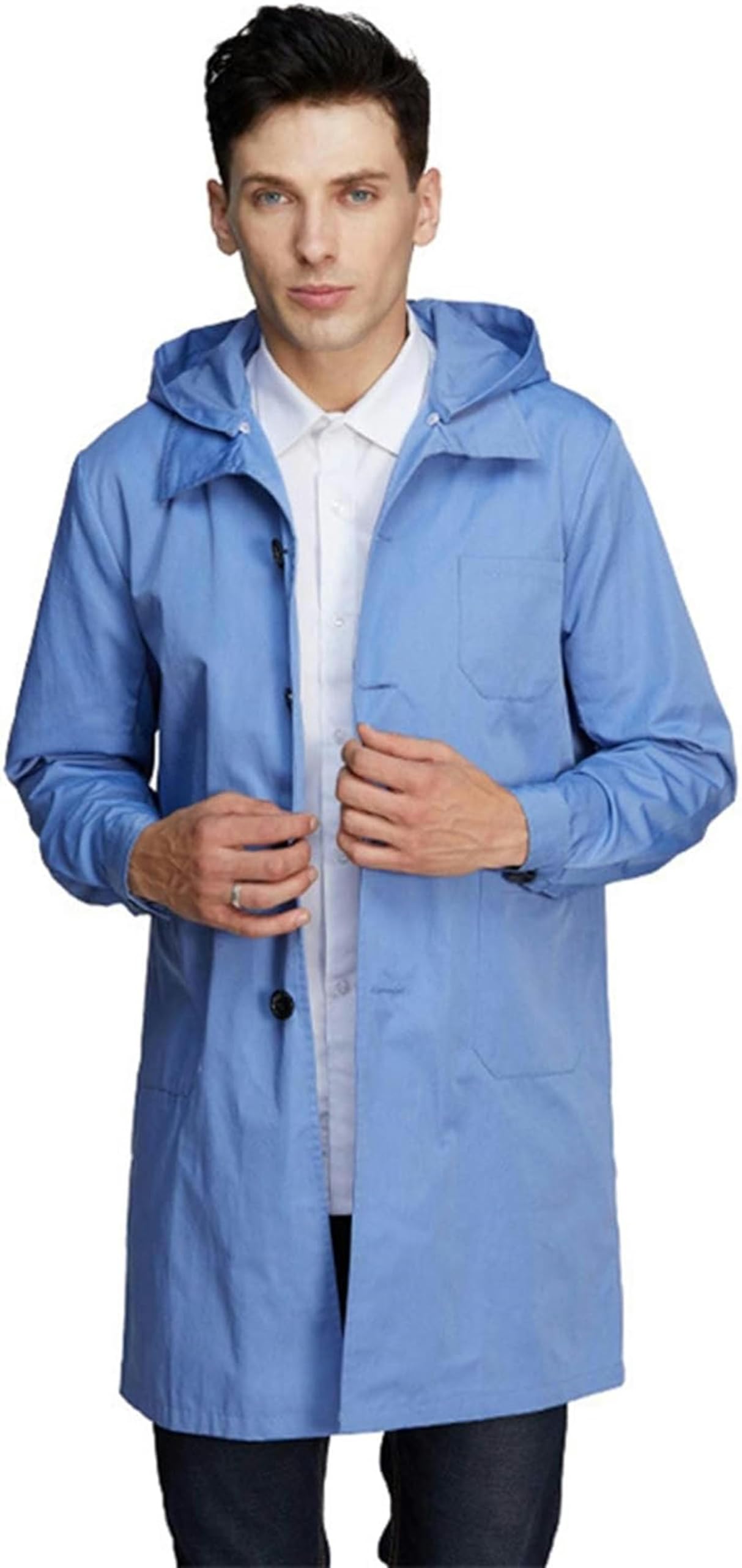 XENITE Blindage EMF Combinaison De Protection Contre Les Radiations sous-Station De Station De Base GSM Et Couche De Protection Contre Les Rayonnements Électromagnétiques De Communication,Dark Blue,L