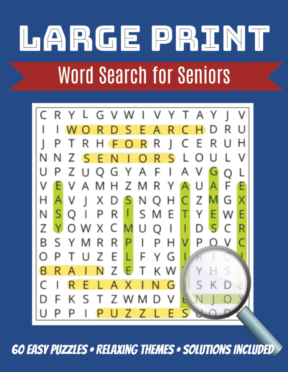 Large Print Wordsearch for Seniors: Easy Puzzles Book