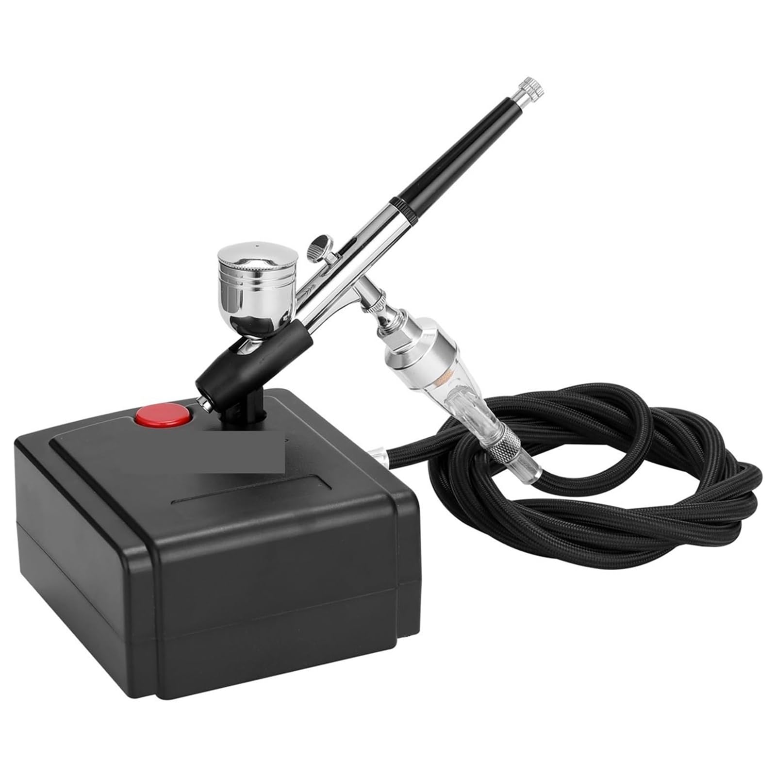 Zestaw sprężarek do aerografu, pistolet natryskowy z pompą, przepływ powietrza 13 l/min, regulowane ciśnienie robocze, do malowania tortów, modelowania, natryskiwania